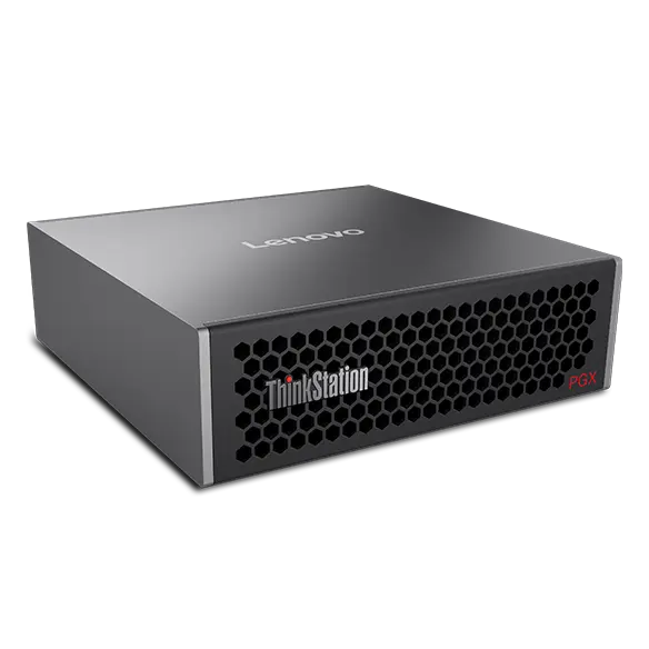 Lenovo ThinkStation PGX Personal AI Supercomputer – front three-quarter view